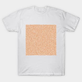 Abstract Seamless Brown Pattern T-Shirt